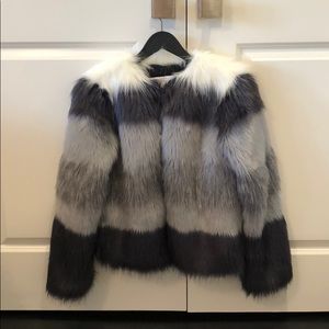 Zara fur coat